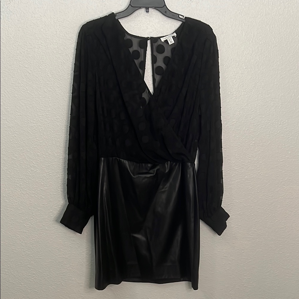 Topshop Blouson Mini Dress Black Size 12